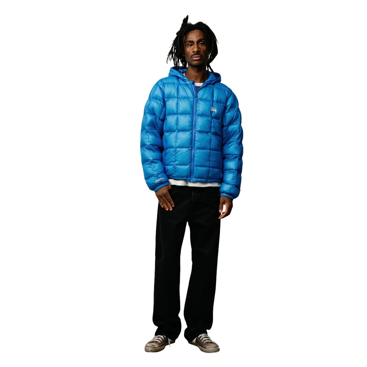 Stussy Midweight Hooded Puffer Blue